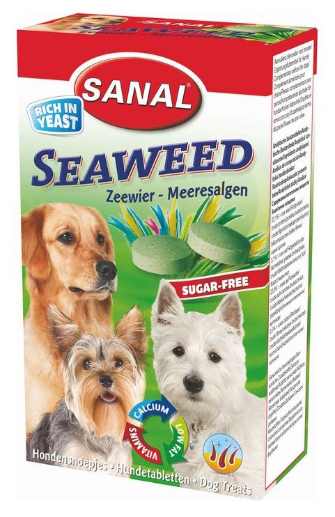 Витамины для собак Sanal водоросли 100 таб.