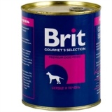 Консервы для собак Brit Heart & Liver 0,85 кг.