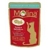Паучи для кошек Molina тунец и цыпленок в желе 0,1 кг.
